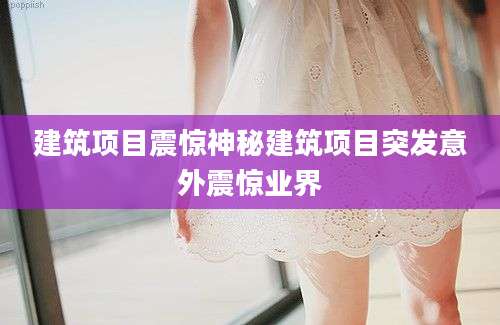 建筑项目震惊神秘建筑项目突发意外震惊业界