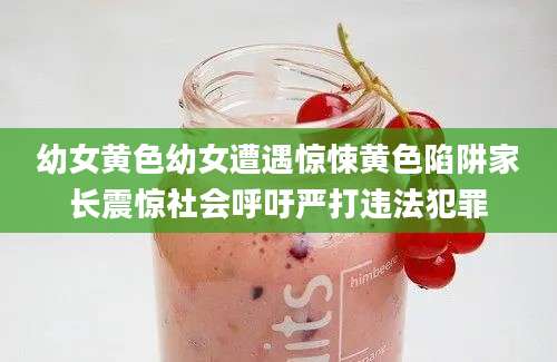 幼女黄色幼女遭遇惊悚黄色陷阱家长震惊社会呼吁严打违法犯罪