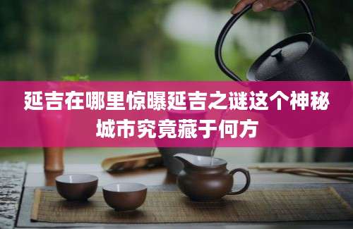 延吉在哪里惊曝延吉之谜这个神秘城市究竟藏于何方