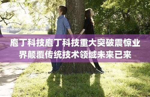 庖丁科技庖丁科技重大突破震惊业界颠覆传统技术领域未来已来