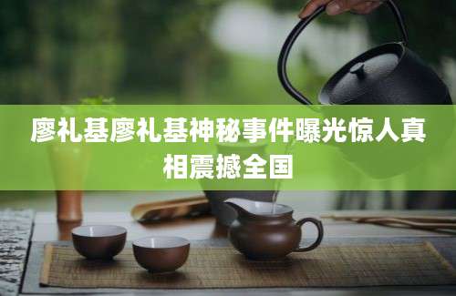 廖礼基廖礼基神秘事件曝光惊人真相震撼全国