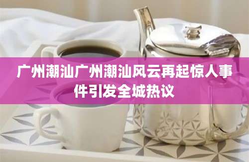 广州潮汕广州潮汕风云再起惊人事件引发全城热议