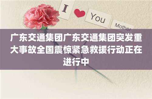 广东交通集团广东交通集团突发重大事故全国震惊紧急救援行动正在进行中