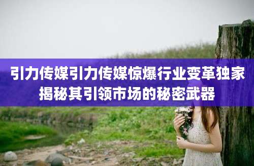 引力传媒引力传媒惊爆行业变革独家揭秘其引领市场的秘密武器