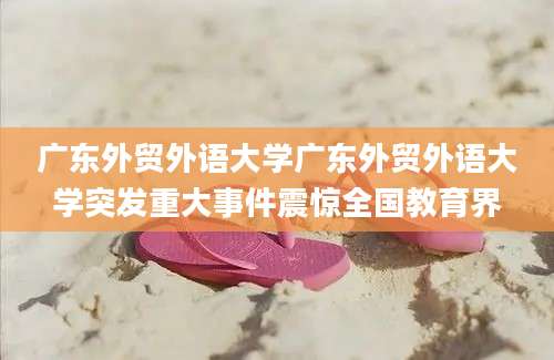 广东外贸外语大学广东外贸外语大学突发重大事件震惊全国教育界