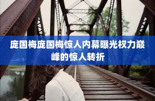 庞国梅庞国梅惊人内幕曝光权力巅峰的惊人转折