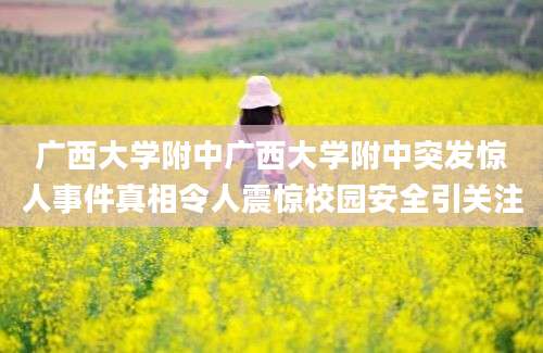 广西大学附中广西大学附中突发惊人事件真相令人震惊校园安全引关注