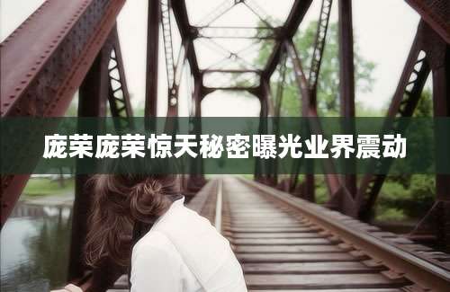 庞荣庞荣惊天秘密曝光业界震动