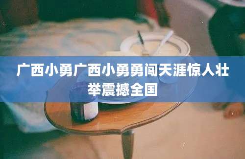 广西小勇广西小勇勇闯天涯惊人壮举震撼全国