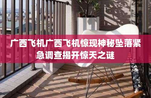 广西飞机广西飞机惊现神秘坠落紧急调查揭开惊天之谜