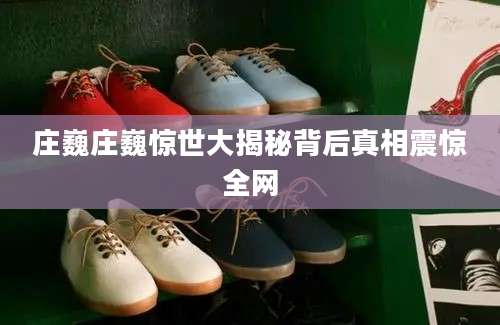 庄巍庄巍惊世大揭秘背后真相震惊全网