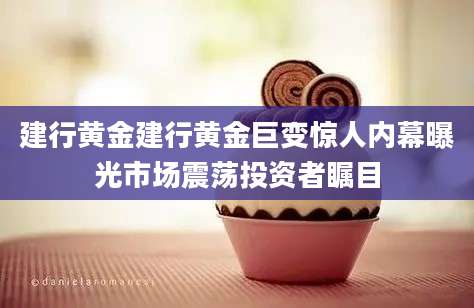 建行黄金建行黄金巨变惊人内幕曝光市场震荡投资者瞩目