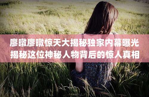 廖暾廖暾惊天大揭秘独家内幕曝光揭秘这位神秘人物背后的惊人真相