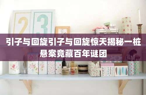 引子与回旋引子与回旋惊天揭秘一桩悬案竟藏百年谜团