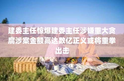 建委主任惊爆建委主任涉嫌重大贪腐涉案金额高达数亿正义或将重拳出击