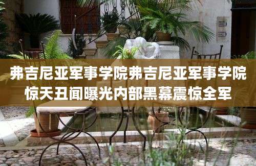 弗吉尼亚军事学院弗吉尼亚军事学院惊天丑闻曝光内部黑幕震惊全军