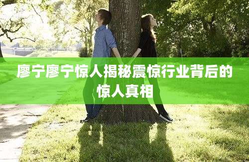 廖宁廖宁惊人揭秘震惊行业背后的惊人真相