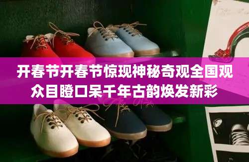 开春节开春节惊现神秘奇观全国观众目瞪口呆千年古韵焕发新彩