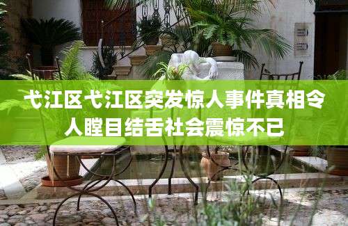 弋江区弋江区突发惊人事件真相令人瞠目结舌社会震惊不已