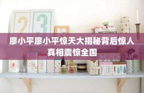 廖小平廖小平惊天大揭秘背后惊人真相震惊全国