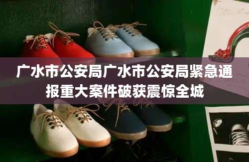 广水市公安局广水市公安局紧急通报重大案件破获震惊全城