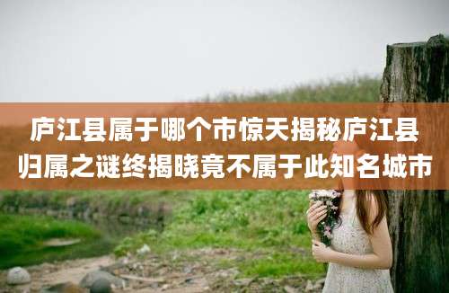 庐江县属于哪个市惊天揭秘庐江县归属之谜终揭晓竟不属于此知名城市