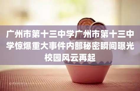 广州市第十三中学广州市第十三中学惊爆重大事件内部秘密瞬间曝光校园风云再起