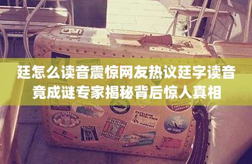 廷怎么读音震惊网友热议廷字读音竟成谜专家揭秘背后惊人真相