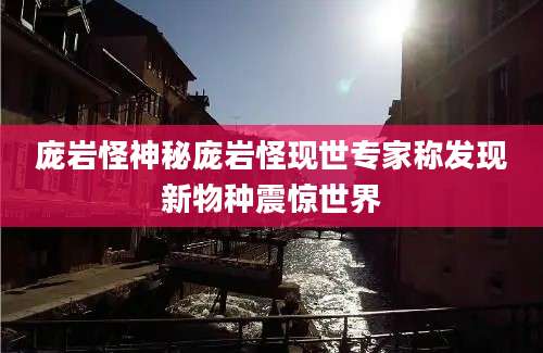 庞岩怪神秘庞岩怪现世专家称发现新物种震惊世界