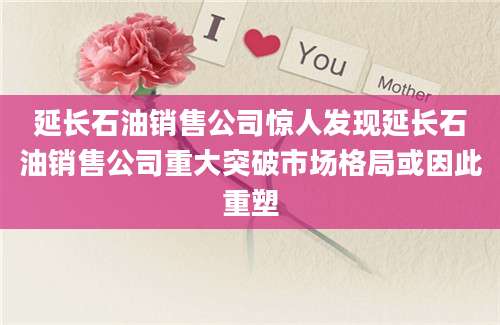 延长石油销售公司惊人发现延长石油销售公司重大突破市场格局或因此重塑