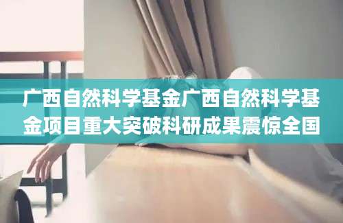 广西自然科学基金广西自然科学基金项目重大突破科研成果震惊全国