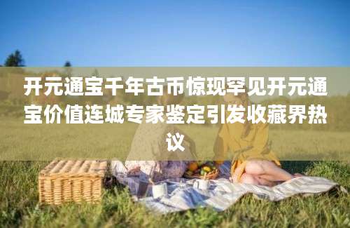 开元通宝千年古币惊现罕见开元通宝价值连城专家鉴定引发收藏界热议