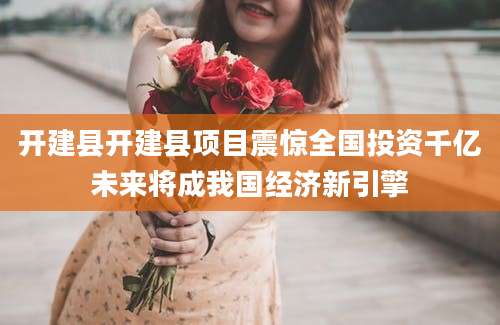 开建县开建县项目震惊全国投资千亿未来将成我国经济新引擎