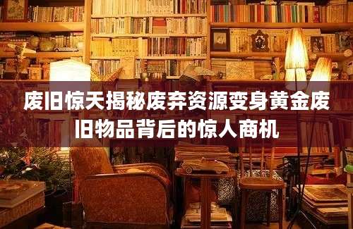 废旧惊天揭秘废弃资源变身黄金废旧物品背后的惊人商机