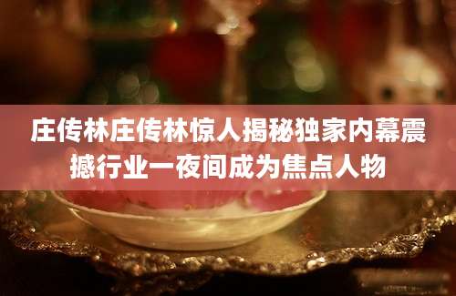 庄传林庄传林惊人揭秘独家内幕震撼行业一夜间成为焦点人物