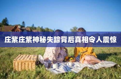 庄紫庄紫神秘失踪背后真相令人震惊
